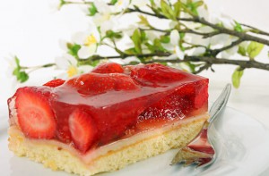 Eine leckere Erdbeertorte